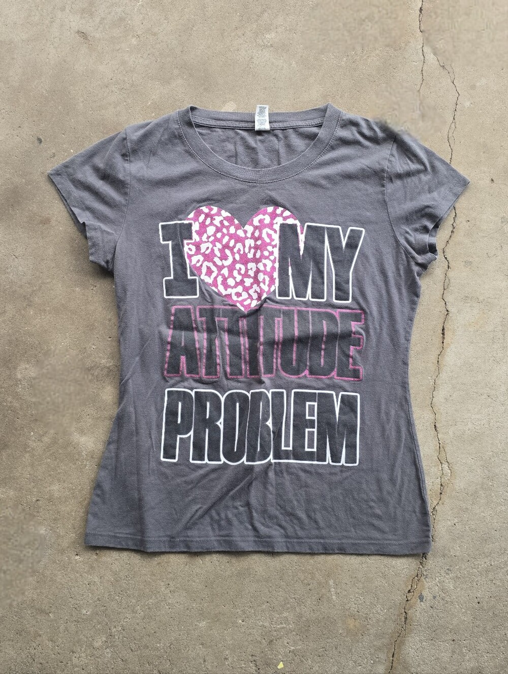 vtg y2k love attitude problem punk scene shirt